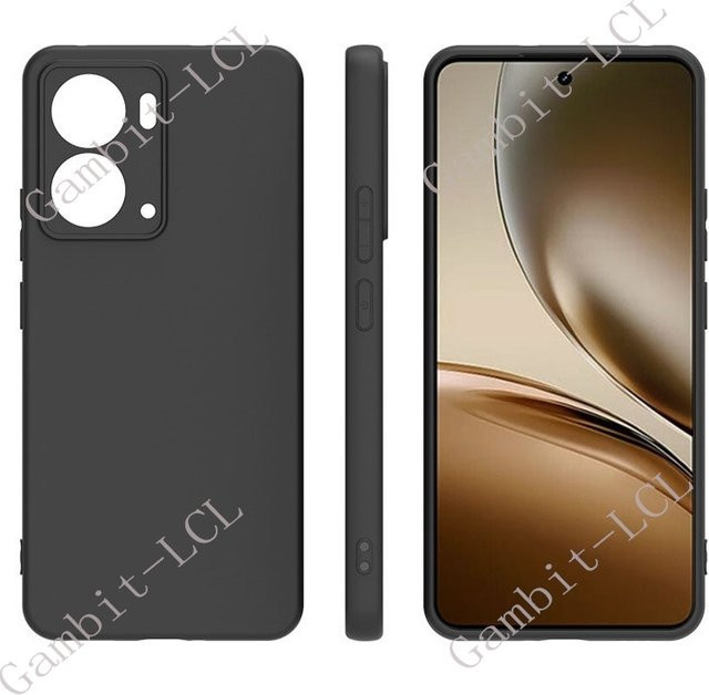 Stoßfeste TPU Schutzhülle für Realme Neo7x P3 5G in Schwarz - Bild 1