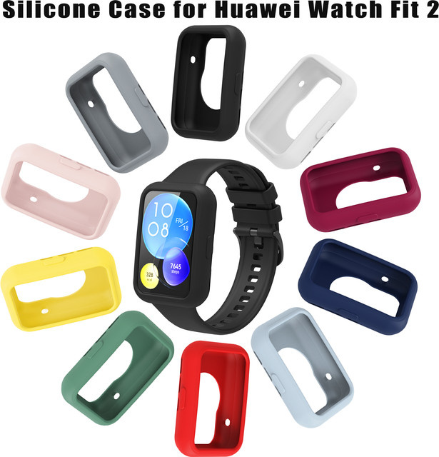Huawei Silikonhülle für Watch Fit 2, Schwarz - Bild 1