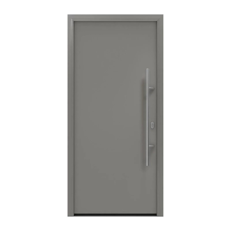 EcoStar Haustür Isopro IP 010 in Graualuminium mit DIN Rechts, B: 110 cm, H: 210 cm - Bild 2