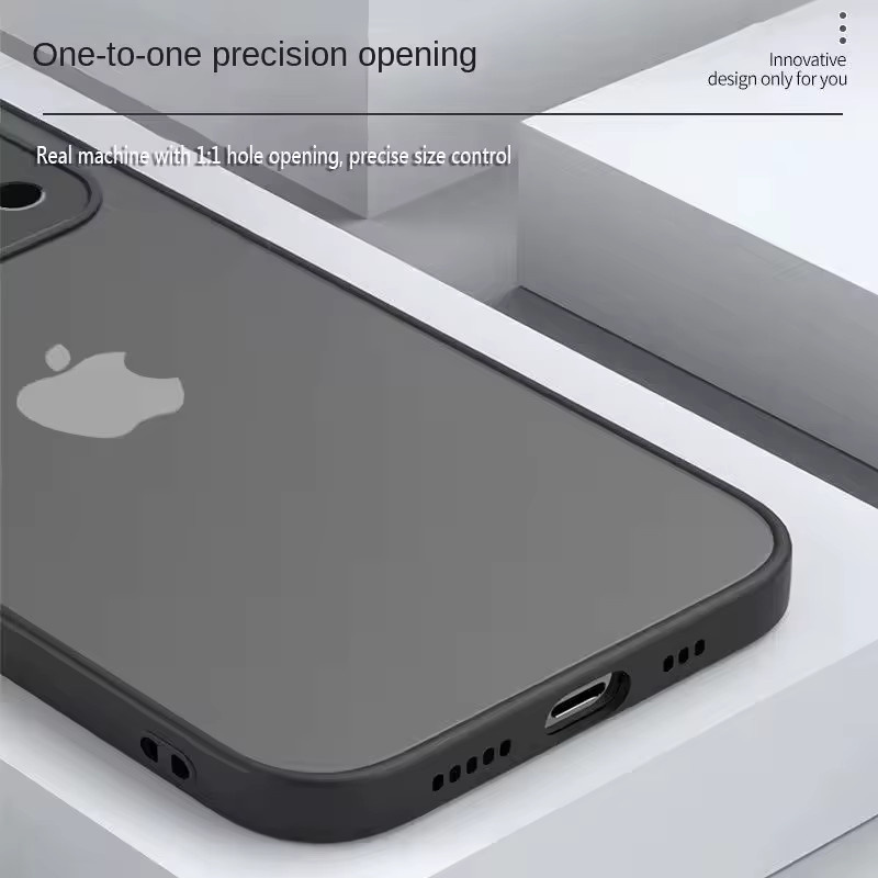 AEAJ Stoßfeste Silikon Handyhülle mit mattem Finish für iPhone 11 bis iPhone 16 Pro Max in Schwarz und Rot - Bild 5