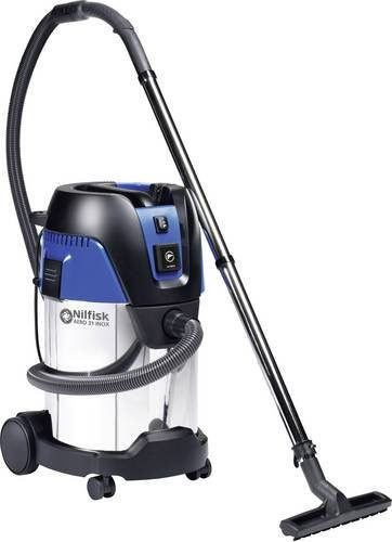 Nilfisk AERO 31-21 PC INOX Nass-/Trockensauger 1250W 30l in Blau mit Edelstahlbehälter und halbautomatischer Filterreinigung - Bild 1