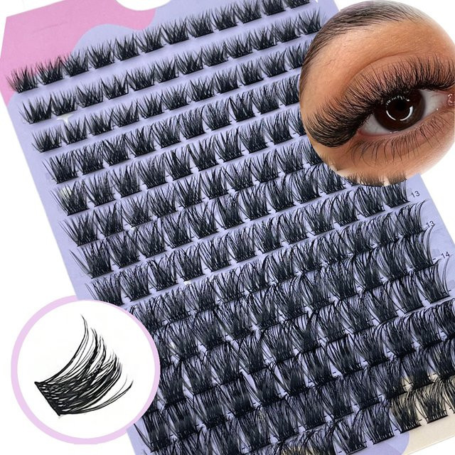 LIMEIKAI Einzelwimpern D-Curl 8-14mm, 3D Faux Mink, Unisex - Bild 1