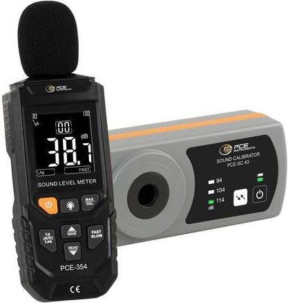 PCE Instruments Schallpegel-Messgerät Datenlogger PCE-354-SC43 in Schwarz, 30 - 130 dB, 20Hz (min) - Bild 1