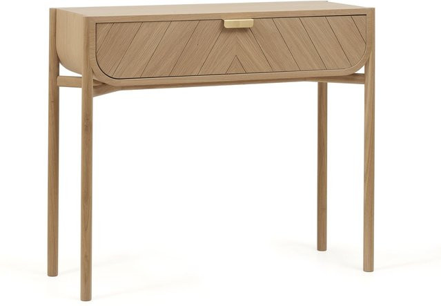 Harto Marius Schminkkommode aus Eiche in Braun und Beige - Bild 1