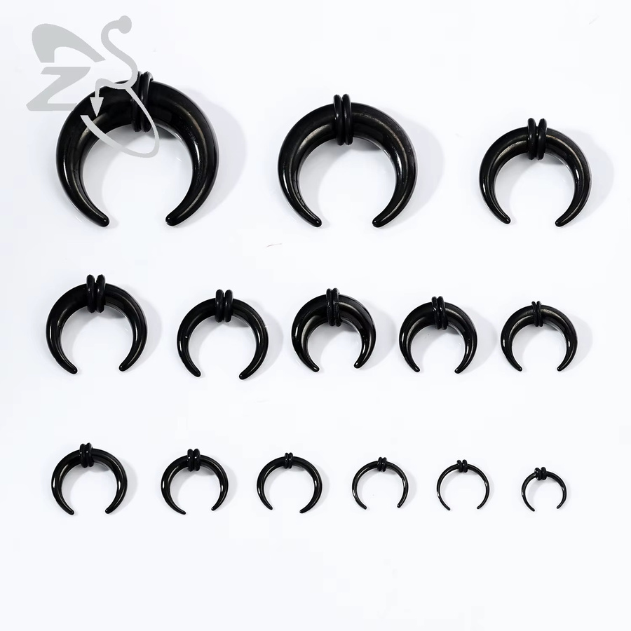 Septum Ring Edelstahl, Buffalo Horn Nase Piercing, Unisex - Bild 2