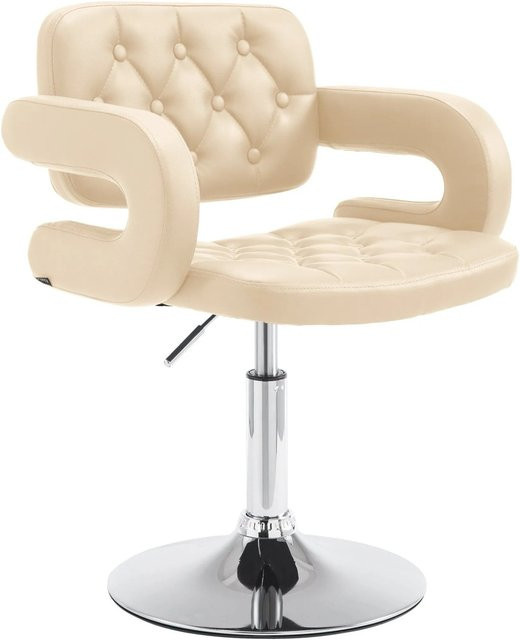 CLP Lounger Dublin Sessel aus Kunstleder in Beige mit Armlehnen - Bild 1