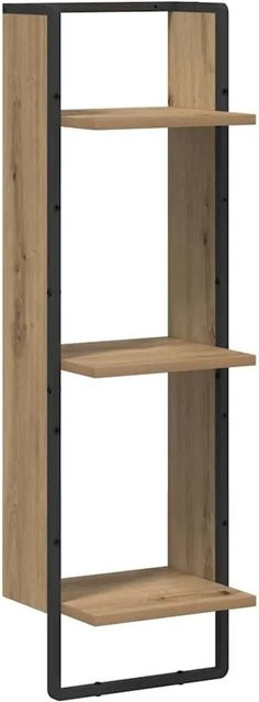vidaXL Wandregal Artisan-Eiche in Braun, modernes Regal aus Holzwerkstoff, B/T/H: 30 x 25 x 100 cm - Bild 1