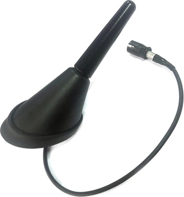 Igeteck Autoantenne mit Antennensockel-Set in Schwarz als Ersatz für Volkswagen, Toyota, Mazda und BMW (1J0035501F) - Bild 1