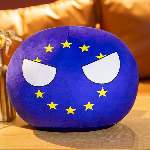 Binchi Fitness Polandball Kissen, Plüschtier, 30cm, ab 14 Jahren - Bild 1