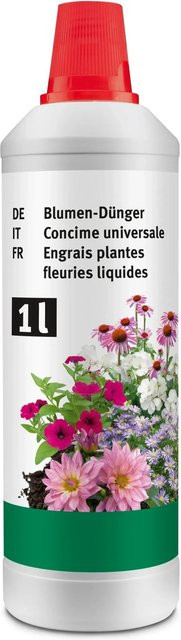 BWO Flüssiger Blumen-Dünger für Zimmerpflanzen und Balkonpflanzen, 4 Liter - Bild 1