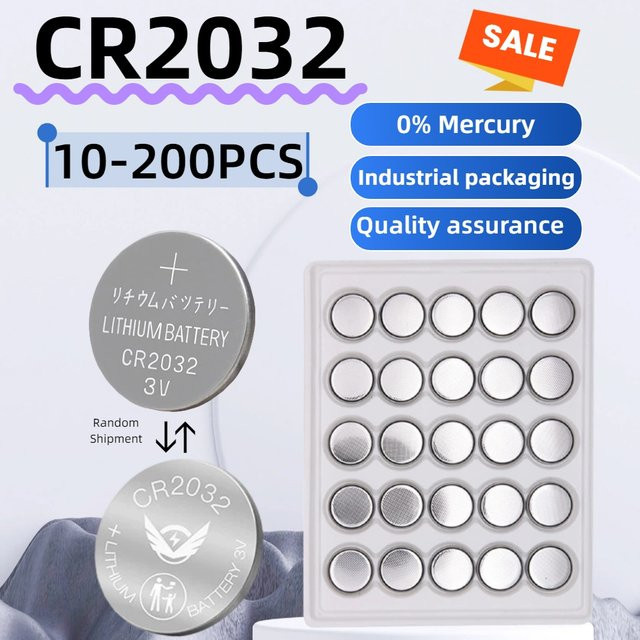 Yuform CR2032 Lithium-Knopfzellen 3V in Silber für Uhren, Spielzeug und Fernbedienungen - Bild 1