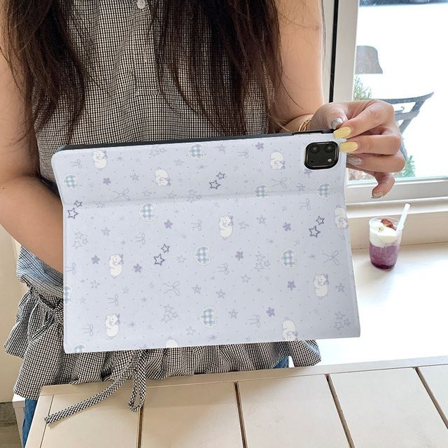 Ins Star Rabbit Tablet Hülle für iPad Pro 10/11 Zoll und iPad Air (3., 4., 5. Gen) in Weiß - Bild 1