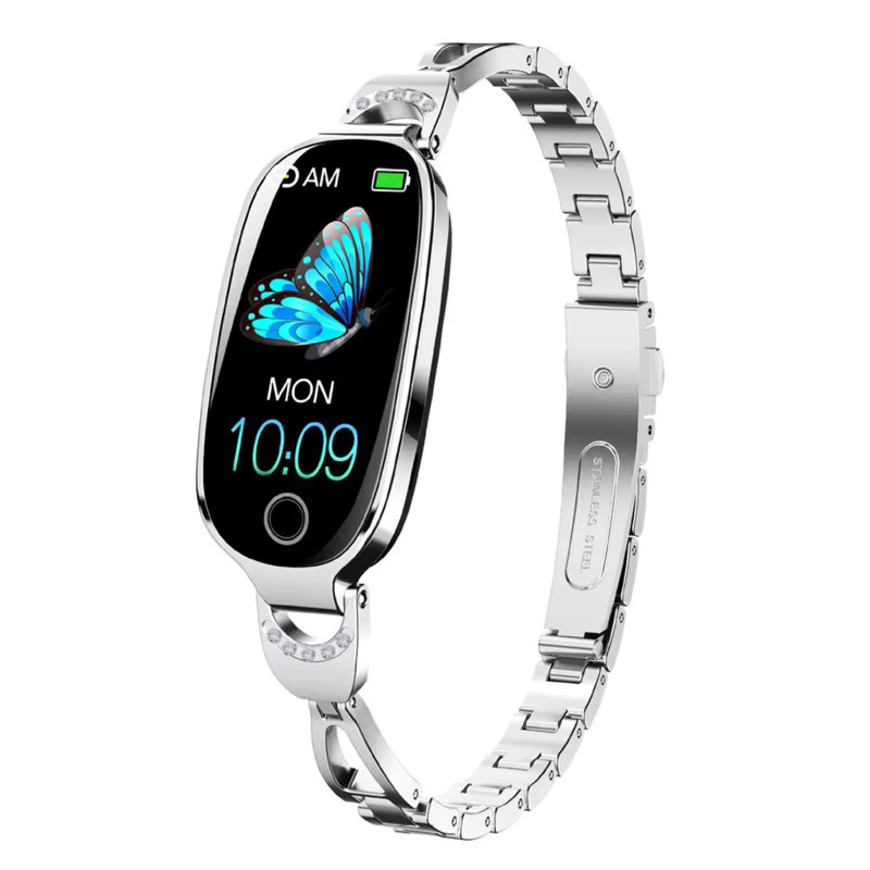 CHAONB Smartwatch, Edelstahl, Schwarz, Damen, Wasserdicht - Bild 5
