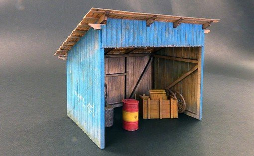plusmodel Shed, 1:35, Blau - Bild 1