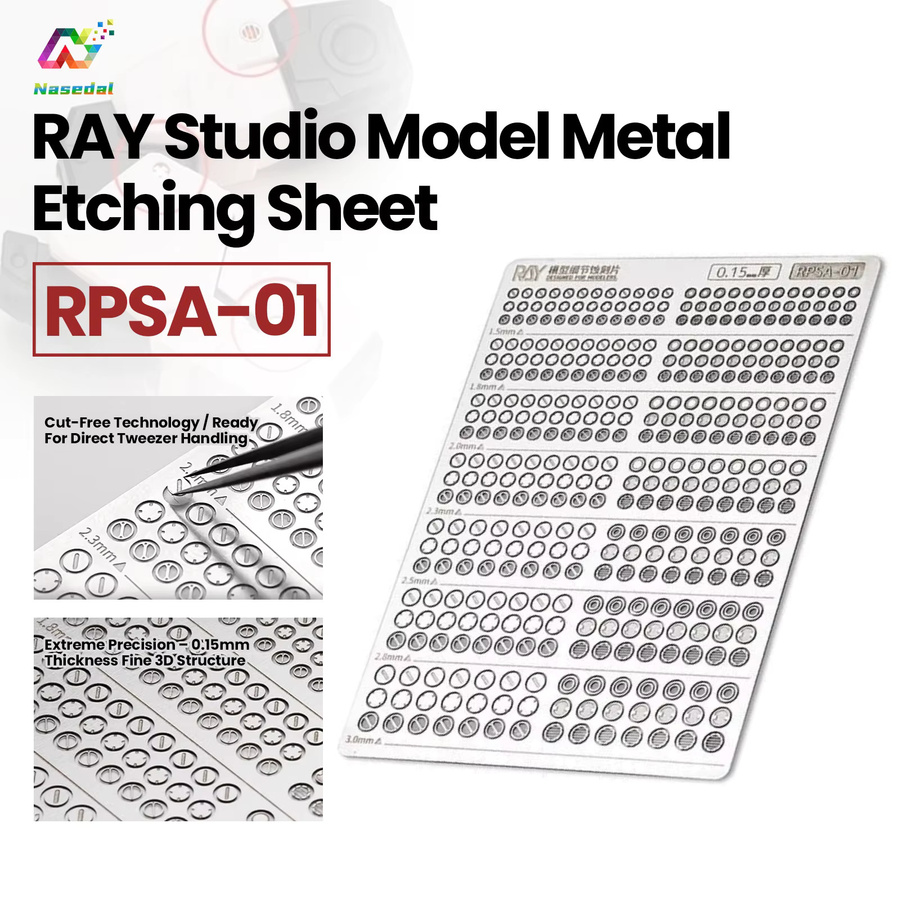 RAY Studio Gundam Modell Metallätzblech, Zubehör, Grau - Bild 2