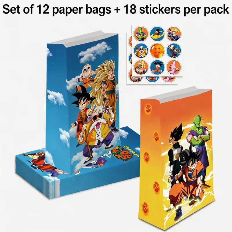 Bandai Dragon Ball Son Goku Geschenk-Süßigkeitentüten, Kraftpapier Handtaschen - Bild 2