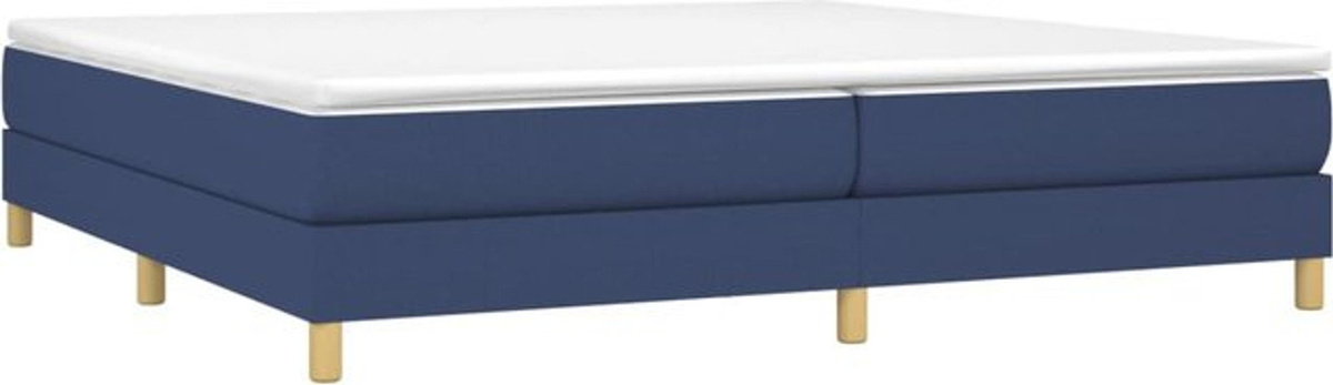 Polsterbett vidaxl in Blau aus Stoff und Holzwerkstoff, B/T/H: 200 x 200 x 25 cm - Bild 1