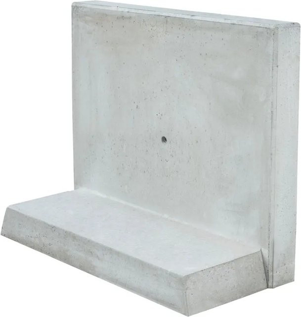 Diephaus L-Stein bewehrt aus Beton in Grau B: 100 cm, H: 55 cm, T: 30 cm, Tiefe: 8 cm - Bild 1