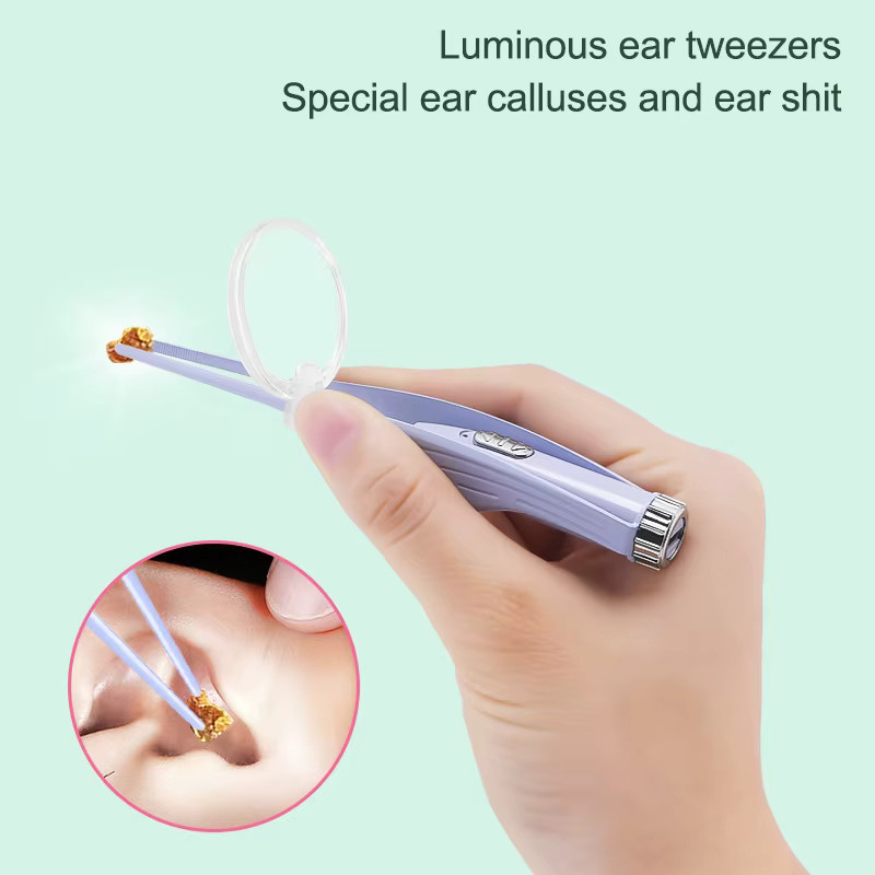 HNKMP LED-Ohrenreiniger-Set mit Pinzette und Ohrenschmalz-Entferner, Unisex - Bild 1