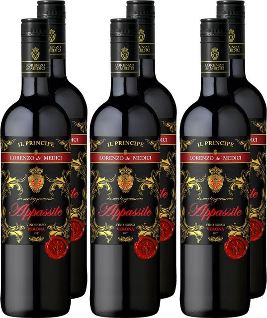 Lorenzo de' Medici Appassite Rosso 6 x 0,75 l - Bild 1