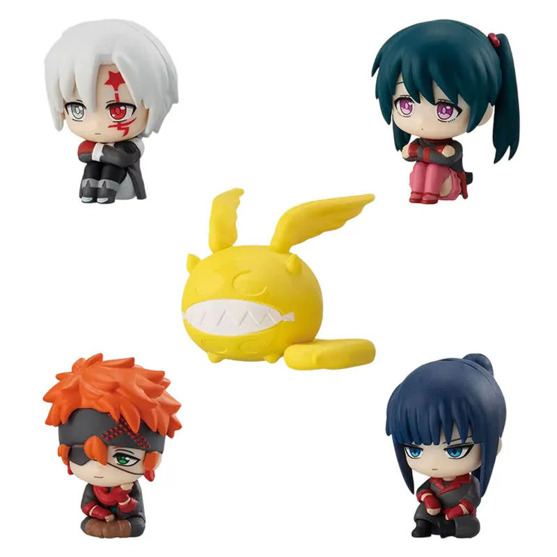 Bandai D.Gray-man Mini-Figuren Set in sitzender Pose, mehrfarbig, aus Kunststoff, Desktop-Dekoration für Anime-Fans - Bild 3