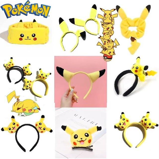 Bandai Pokémon Pikachu Haar Zubehör, 7-teiliges Set - Bild 1
