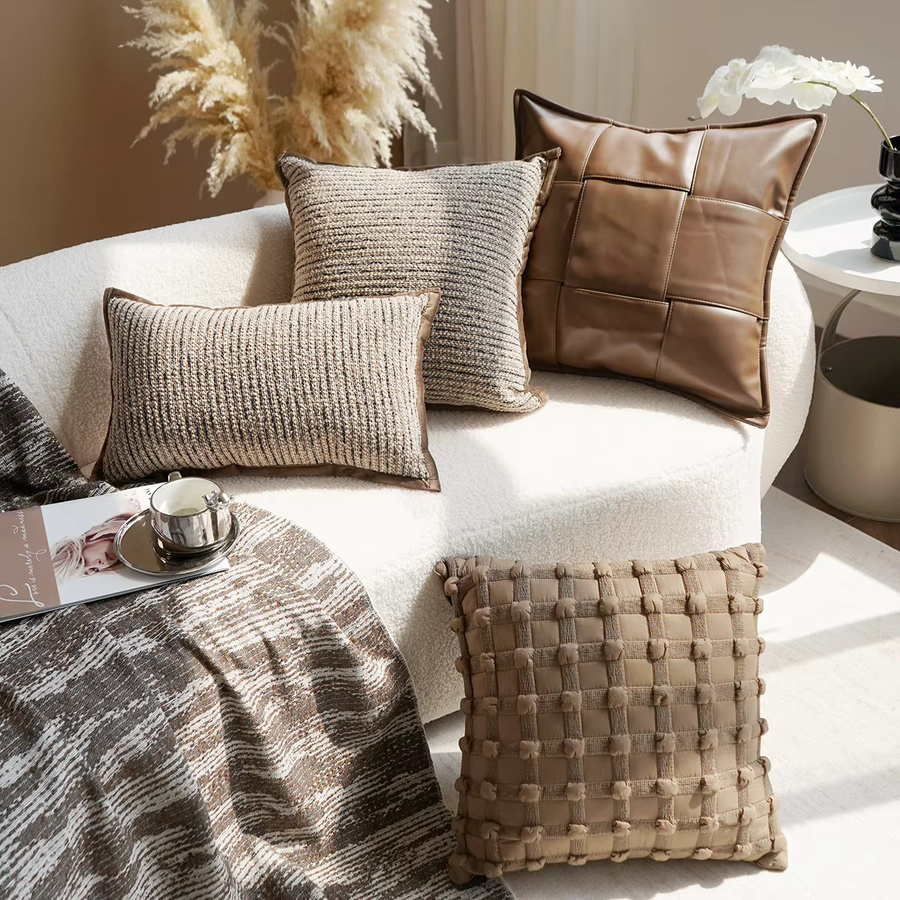 Melard Kissenbezug Braun im Skandinavischen Design für Sofa und Bett B/H: 45 x 45 cm oder B/H: 30 x 50 cm - Bild 2