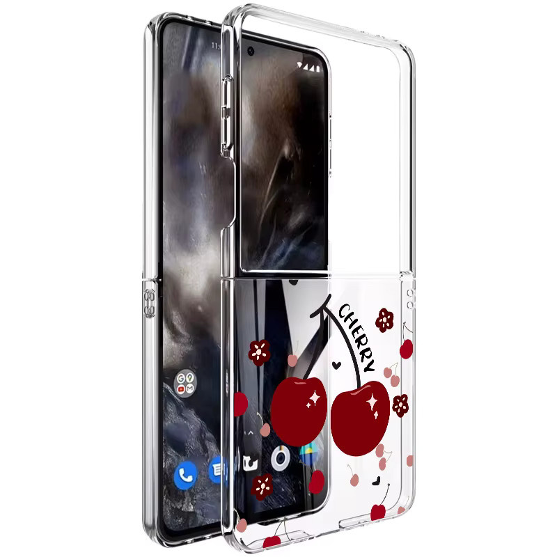 Handyhülle mit Kirsch-Design für Samsung Galaxy Z Flip 7 6 5 4 5G aus PC-Material - Bild 2