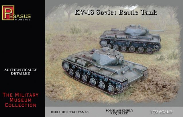 Pegasus Hobbies KV-1S Soviet Battle Tank, Fahrzeuge, 1:72, 2-teiliges Set - Bild 1