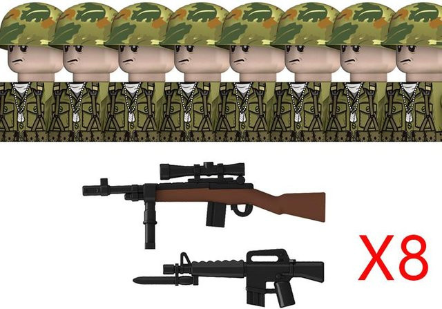Yiran toy MOC WK2 Der Vietnamkrieg Militärsoldaten Bausteine, Soldaten - Bild 1