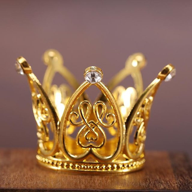 YIRAN Jewelry Diadem, Messing, Gold, Kristall, Kinder - Bild 1