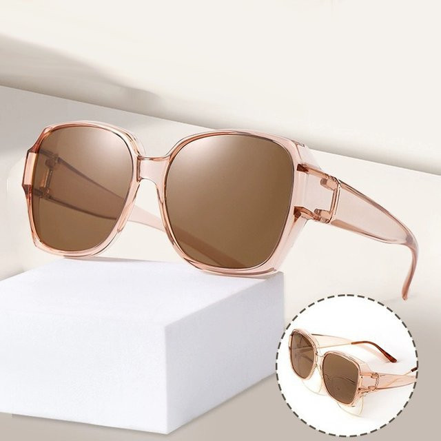 Sonnenbrille Rund, Vollrand, Kunststoff, braun, Unisex, polarisiert - Bild 1