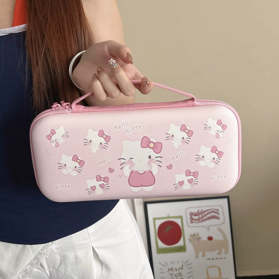 Nintendo Switch 2 Aufbewahrungstasche aus Leder im Cartoon-Design mit Lanyard für deine Nintendo NS2 Spielkonsole - Bild 2