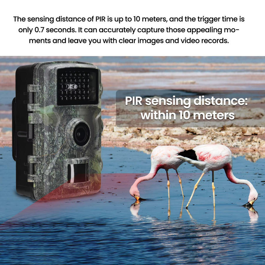 16MP 1080P Jagd-Nachtsichtkamera mit 2,0 Zoll TFT-Farbdisplay und Infrarot für Außenbereiche - Bild 5