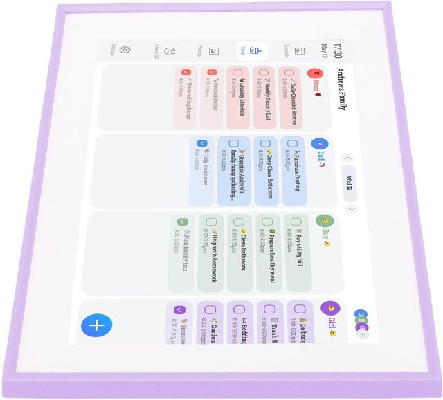 Smart Digitalkalender LCD, Koogeelife, Lila White - Bild 1