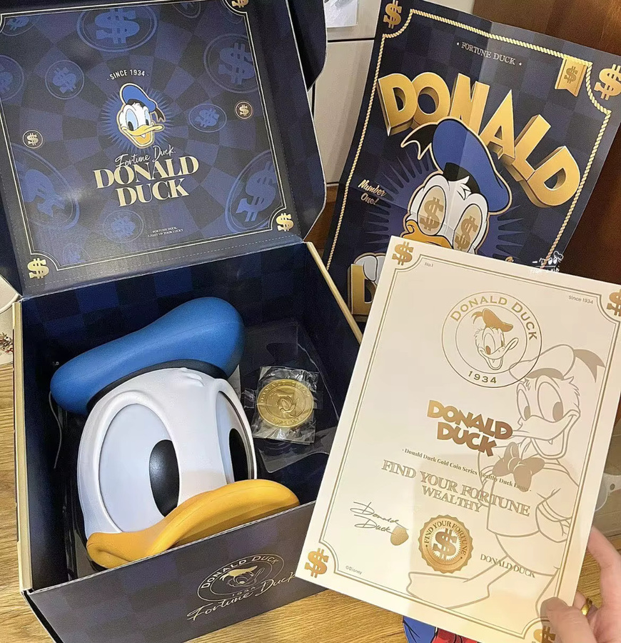 Disney Donald Duck Series Rich Duck Figurenlampe in Multicolour als Tischleuchte für Wohnzimmer und Schreibtisch - Bild 2