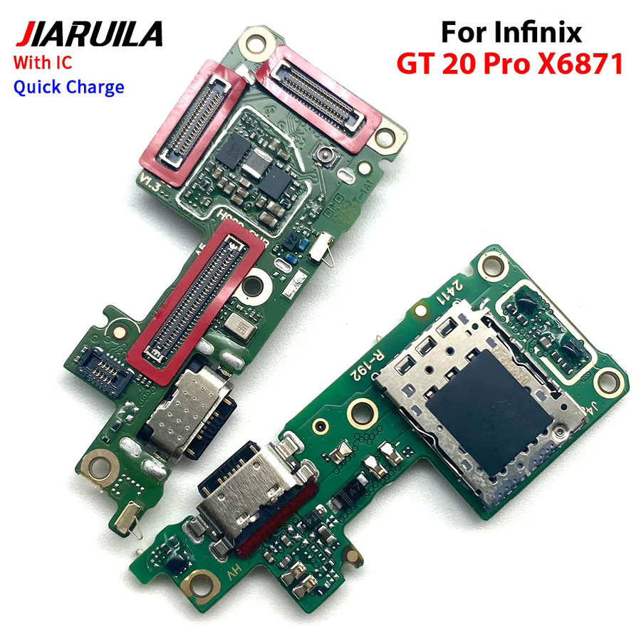 USB Ladegerät Dock Connector und Mikrofon Flex Kabel Ersatzteil für Infinix GT 20 Pro mit USB-C Anschluss - Bild 2