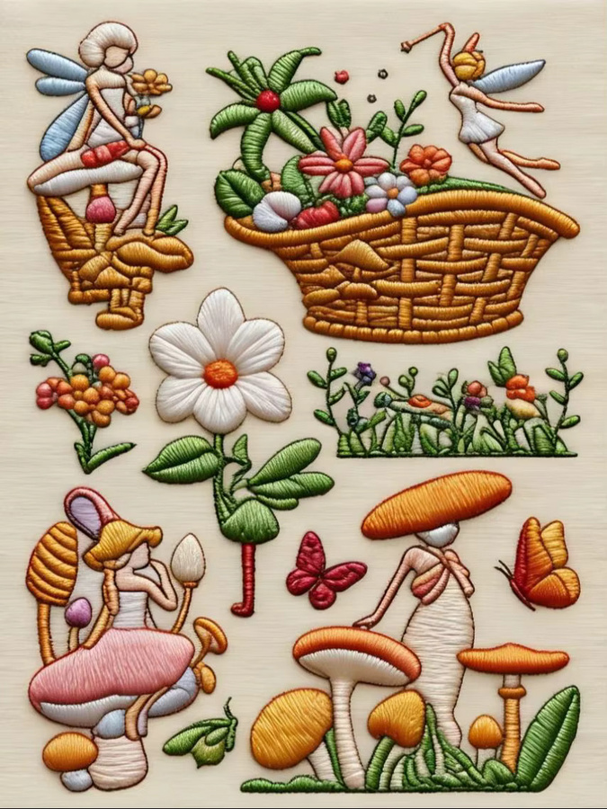 Blumenfee Wasserlösliche Stickerei-Aufkleber als Abwaschbares Transferpapier für Handnäharbeiten und DIY-Bastelprojekte - Bild 2
