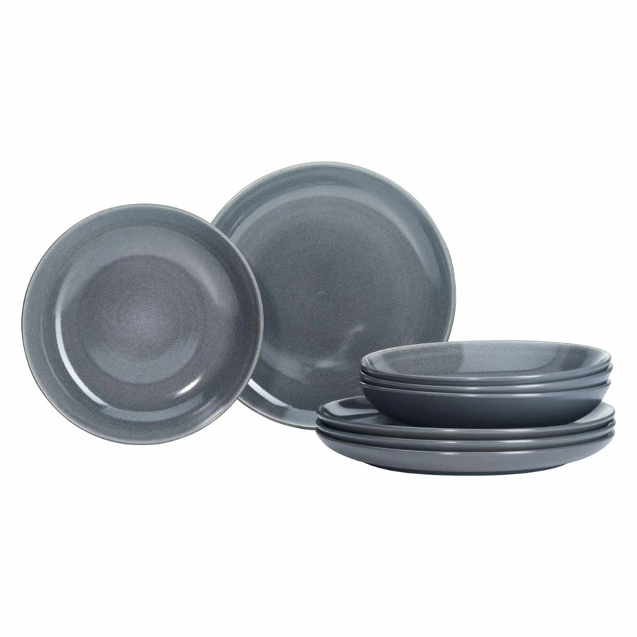 Ritzenhoff & Breker Tafelservice TOLEDO 8-teiliges Speiseset aus Keramik in Beige und Grau - Bild 3