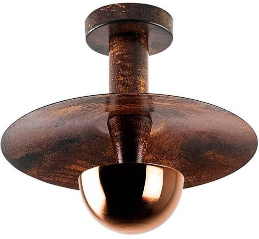 Opviq Deckenleuchte Kurt in Kupfer aus Metall mit 1 E27 Fassung, B/H/T: 28 x 26 x 28 cm - Bild 1