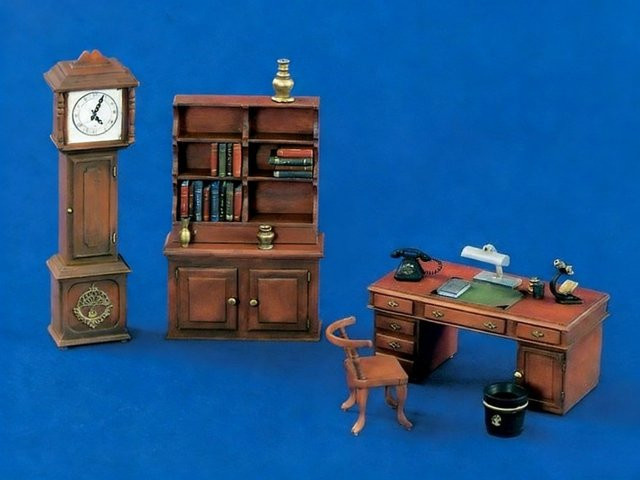 JIJIE Büromöbel-Diorama-Szene, Bausatz, Maßstab 1:35 - Bild 1