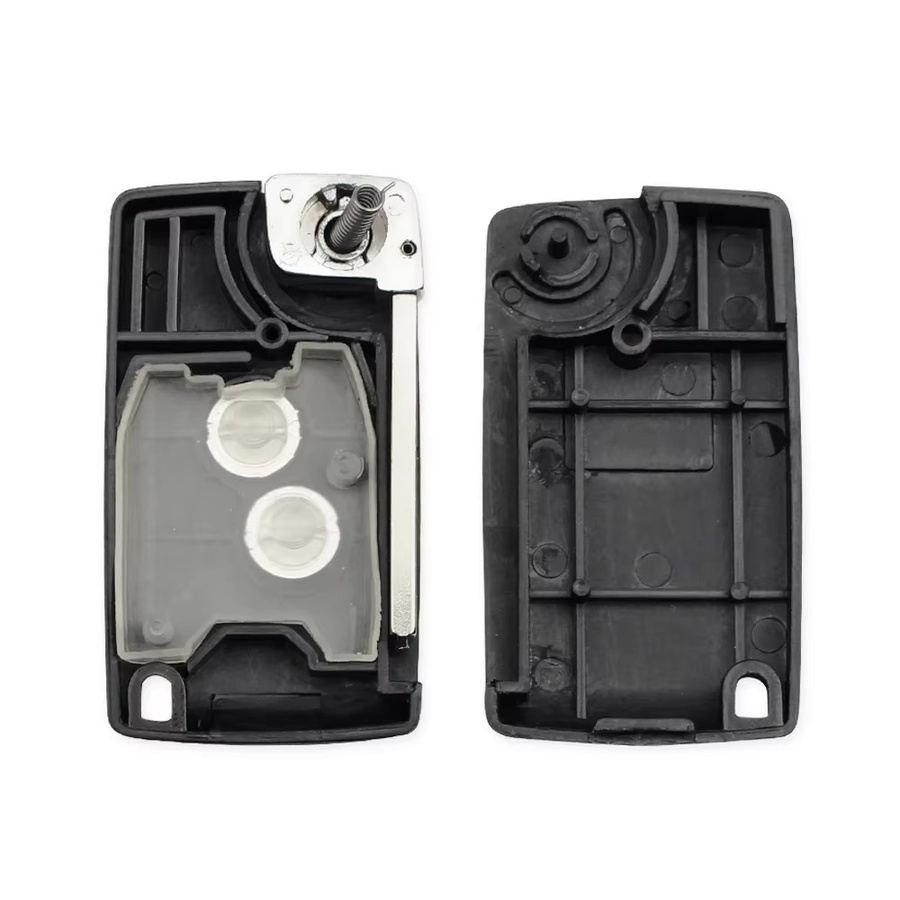 KEYYOU Modifizierter Flip-Autoschlüssel mit 2 Tasten in Schwarz für Citroen C1 C2 C3 C4 Picasso Xsara und Peugeot 206 306 307 107 207 407 Partner - Bild 2