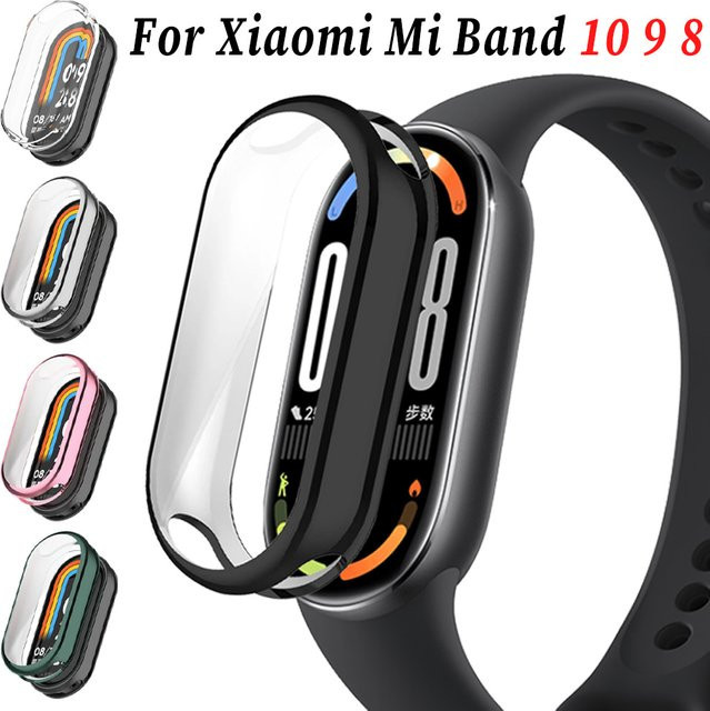 Xiaomi Smartwatch-Hülle TPU, Schwarz, Xiaomi Mi Band 10 9 8 Zubehör - Bild 1