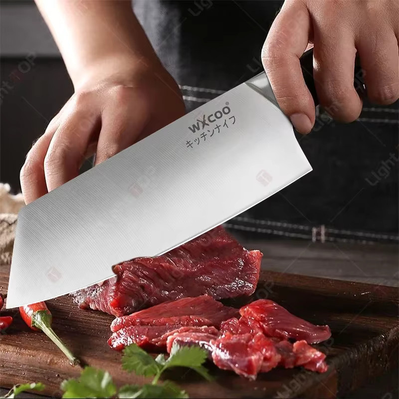 WXCOO Professionelles Ausbeinmesser aus Edelstahl mit Holzgriff für BBQ und Fisch - Bild 3