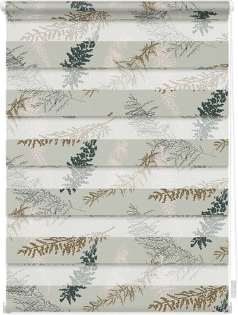 Lichtblick Duo Rollo Klemmfix Fir Branches blickdicht Blau ohne Bohren