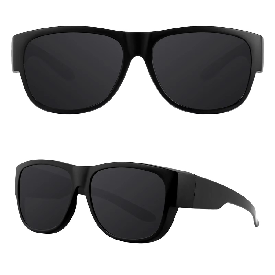 Maxjuli Wrap Around Sonnenbrille, Vollrand, Kunststoff, Schwarz, Unisex, polarisiert - Bild 6