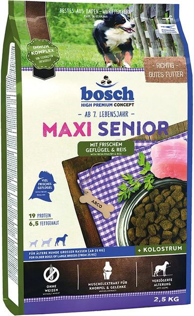 Bosch Pets Spezialfutter für Hunde Maxi Senior Geflügel und Reis 2,5 kg - Bild 1