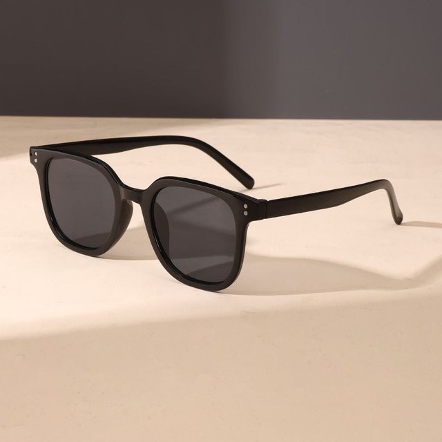 Hindfield Sonnenbrille, quadratisch, Vollrand, Kunststoff, Schwarz, Unisex - Bild 1