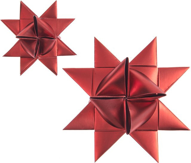 Rico Design Paper Poetry Fröbelstreifen Metallic in Rot - Bild 1