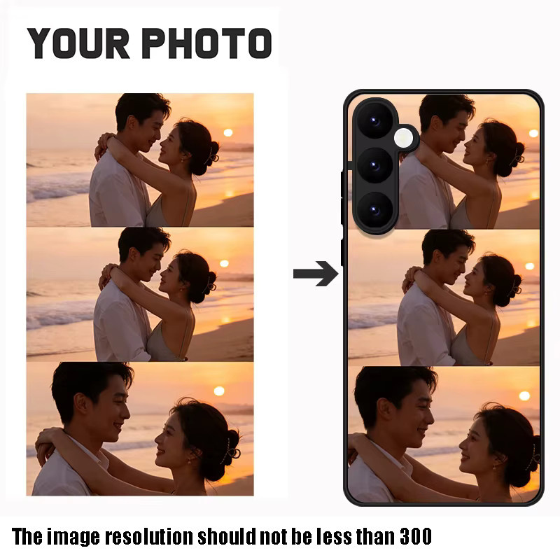 Personalisierte Magnetische DIY Fotohülle für Samsung Galaxy S26 S25 S24 S23 Ultra S22 Plus S21 FE mit MagSafe Kompatibilität in Schwarz von MOESOE - Bild 2